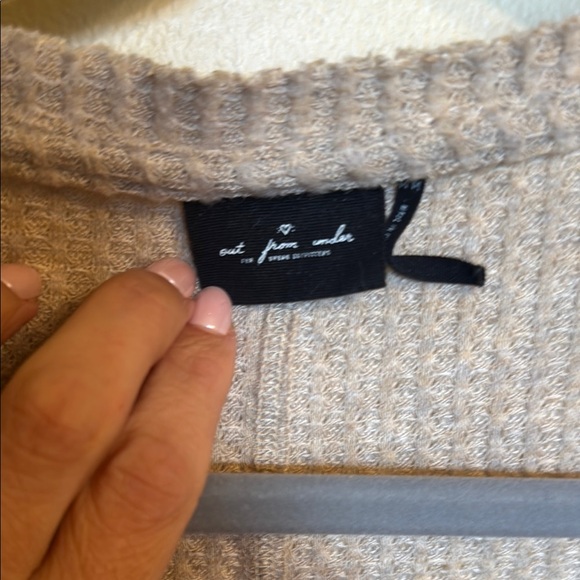 Gray Button-Up Knit Cardigan - Picture 2 of 5